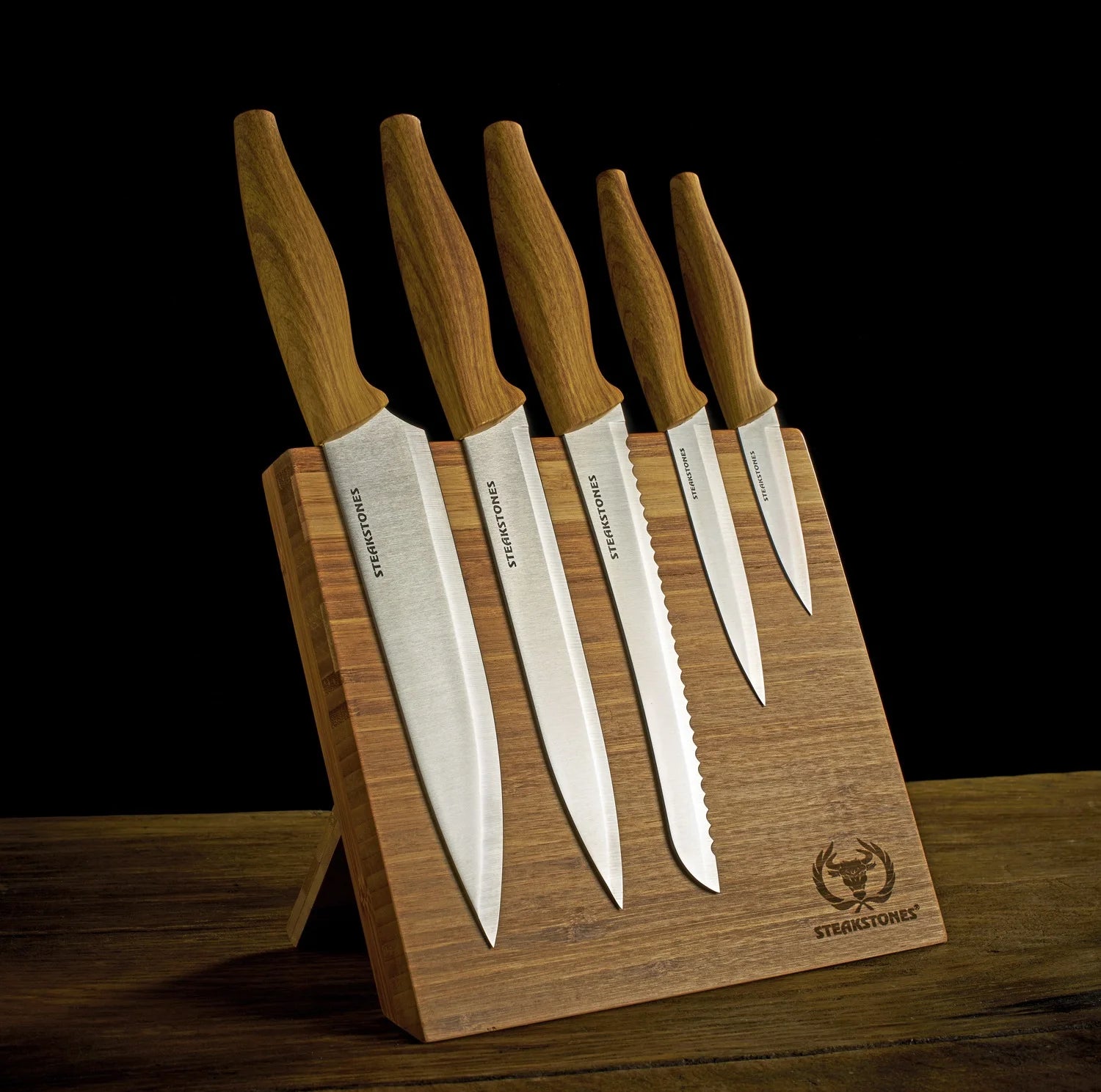 Set of 5 Stainless Steel Kitchen Knives