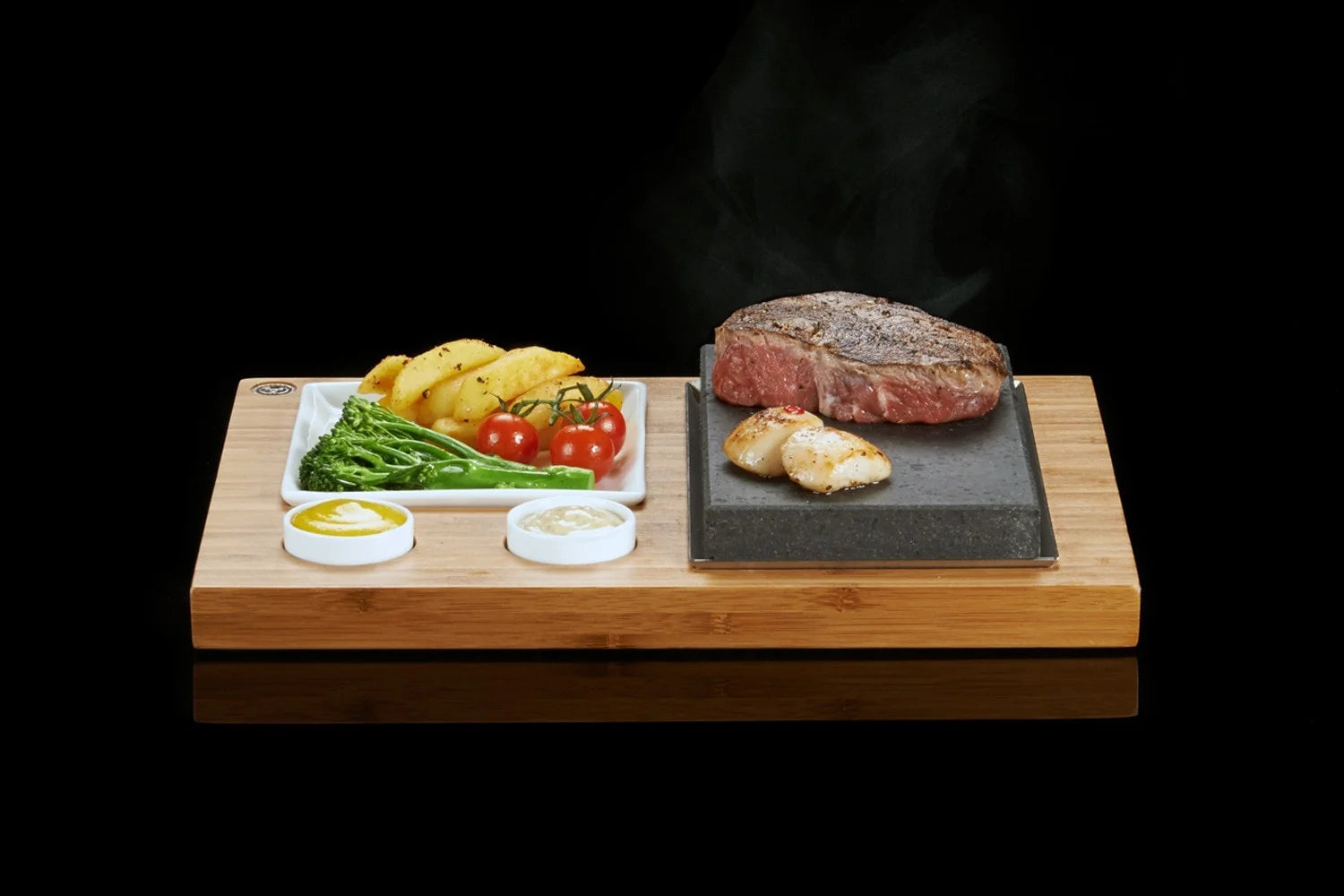 The SteakStones Steak, Sides, & Sauces Set
