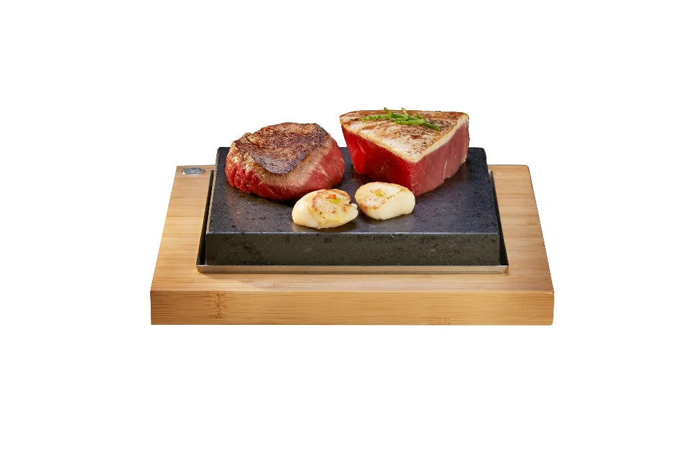 The SteakStones Sizzling Steak Plate